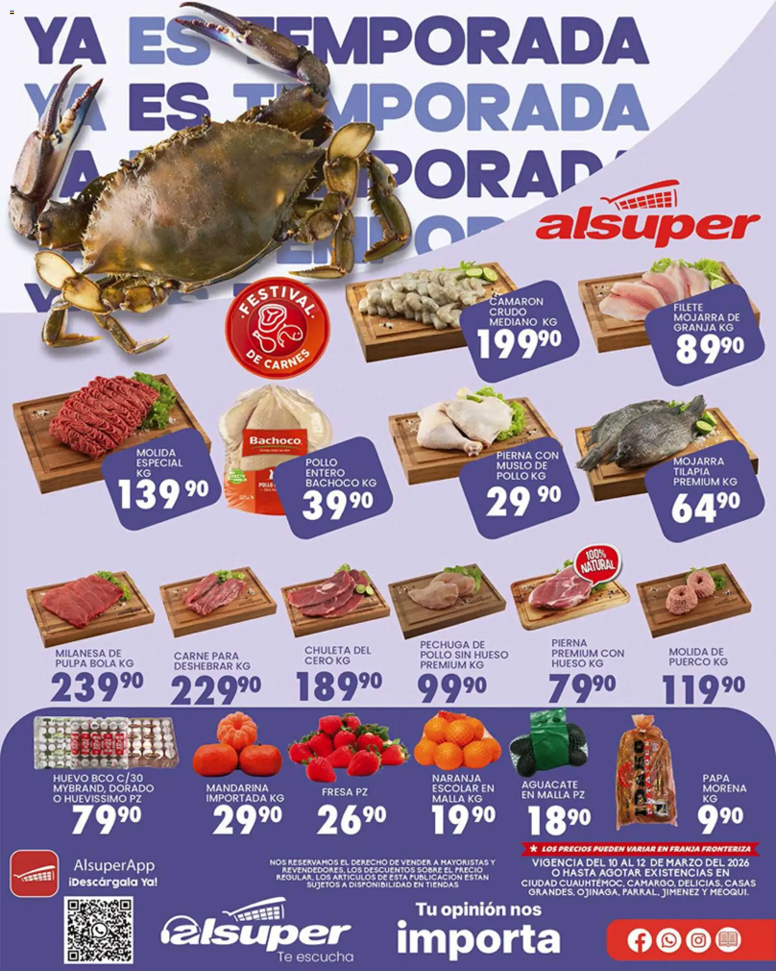 Vista previa las ofertas de la tienda Alsuper - Alsuper folleto Chihuahua-Estado desde el 10/03/2026 