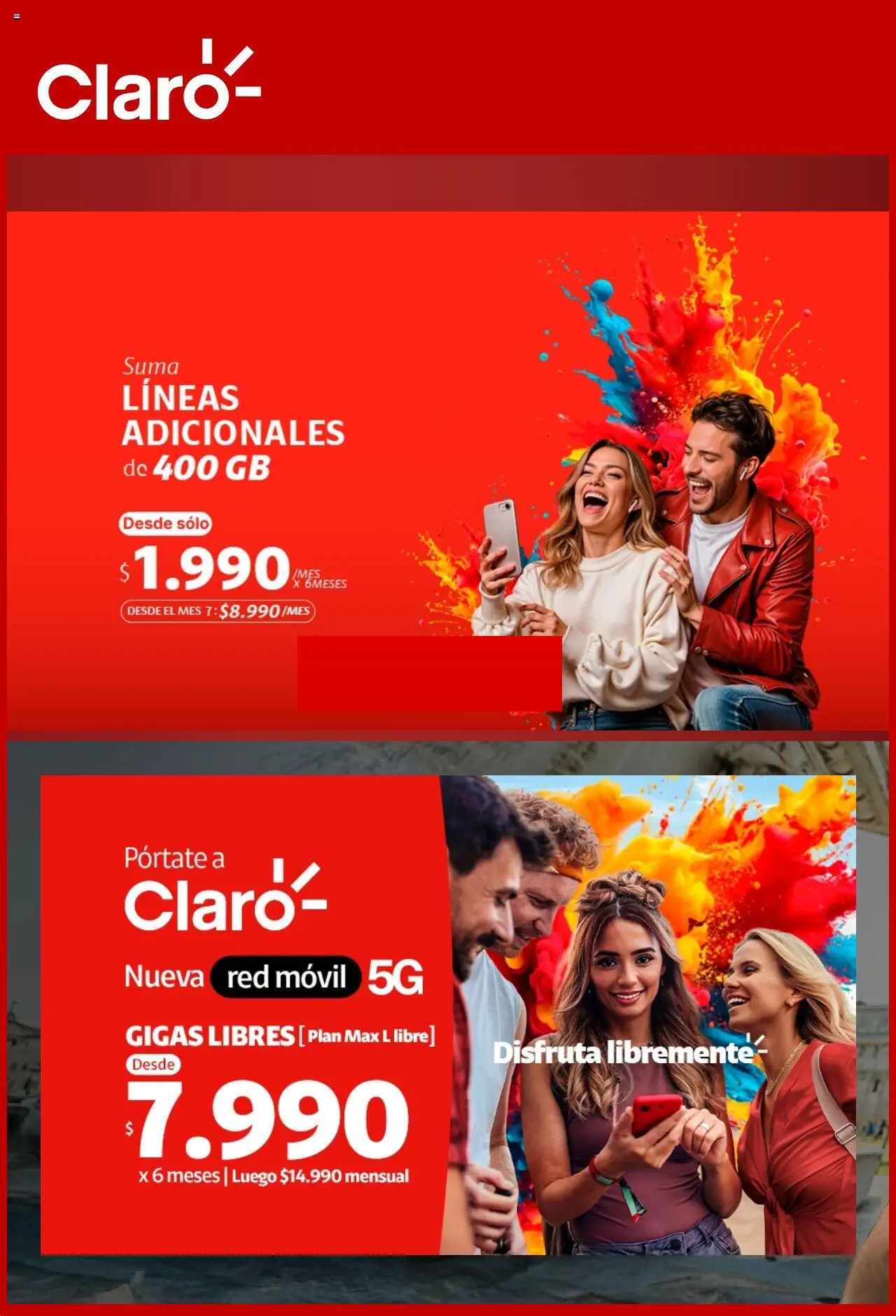 Claro Ofertas > válido desde 03.07.2025 > número de página 1