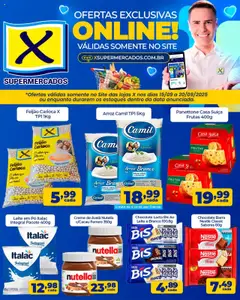 Pré-Visualização do folheto "Ofertas Especiais" da loja X Supermercados válido a partir de 15/09/2025