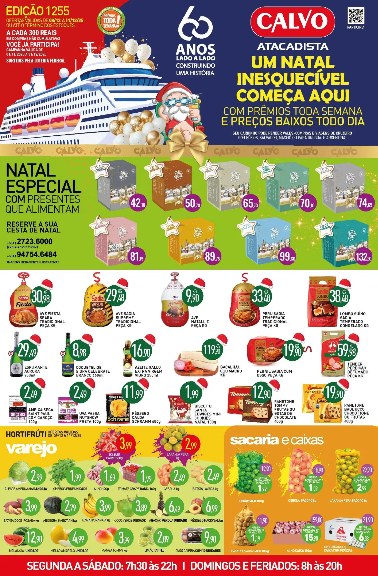 Pré-Visualização do folheto "Ofertas da semana" da loja Calvo Atacadista válido a partir de 08/12/2025