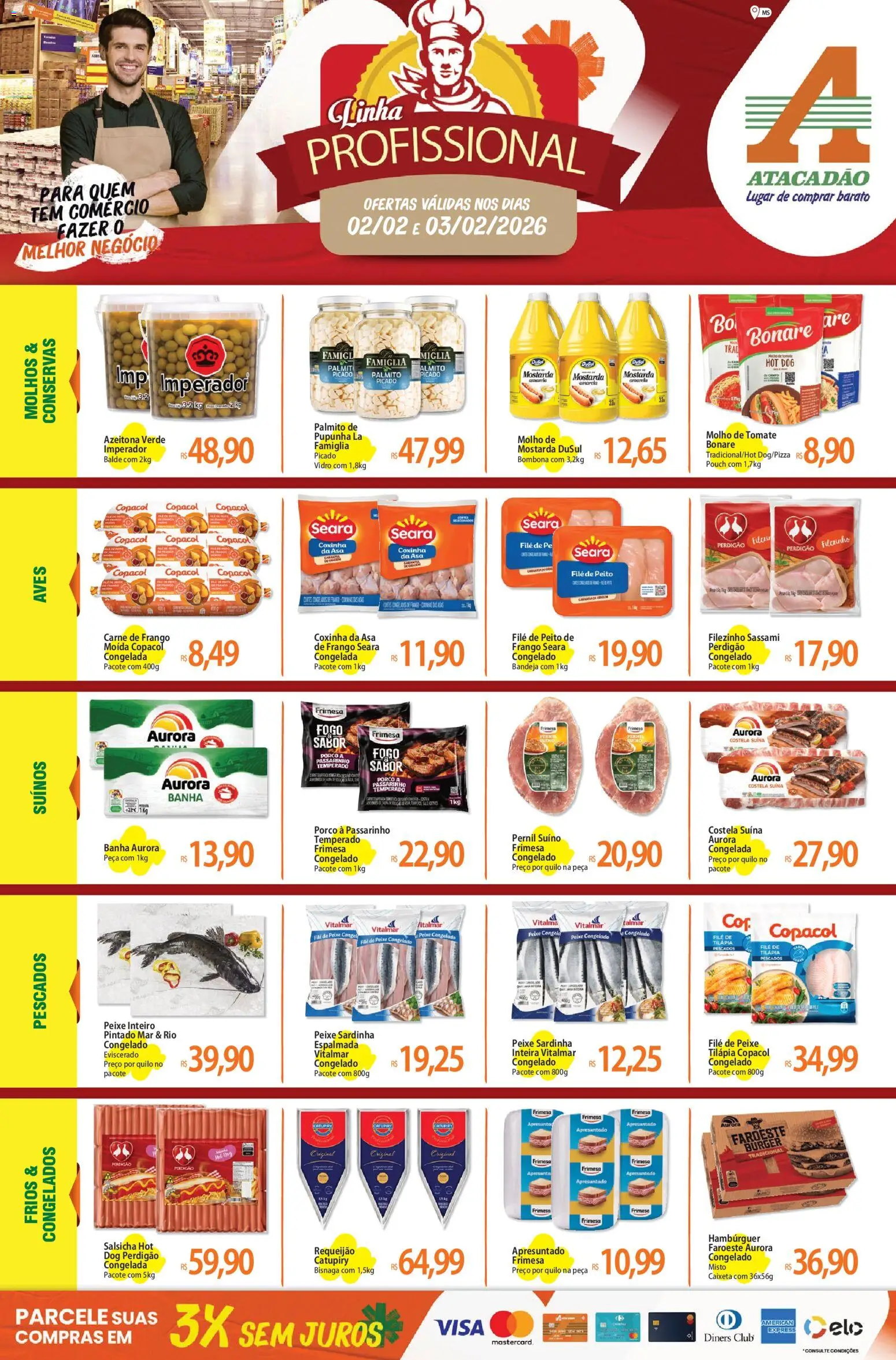 Pré-Visualização do folheto "Ofertas - MS" da loja Atacadão válido a partir de 02/02/2026