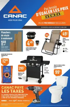 Preview of leaflet Canac circulaire from shop Canac is valid from Apr 16, 2026