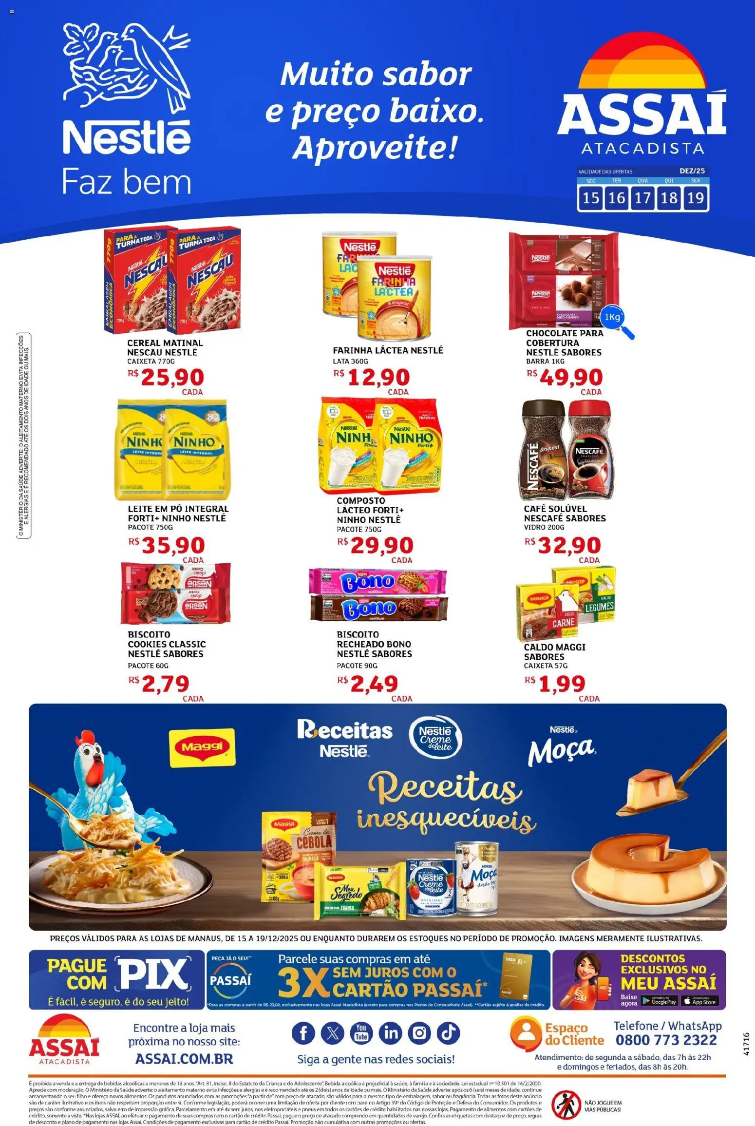 Pré-Visualização do folheto "Encarte - AM" da loja Assaí Atacadista válido a partir de 15/12/2025