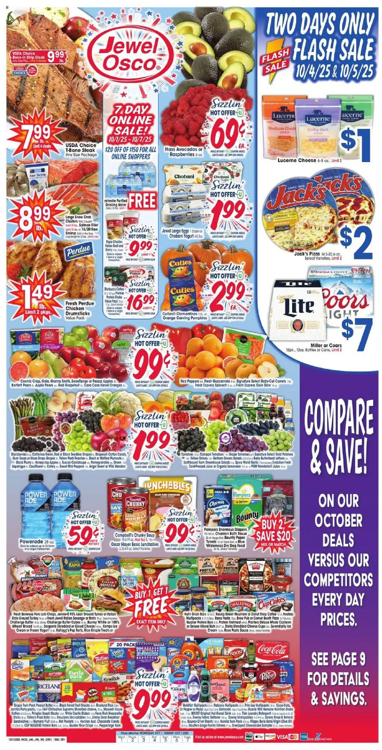 Jewel Osco Weekly Ad from 10/01/2025 - Flyer - Page number 1