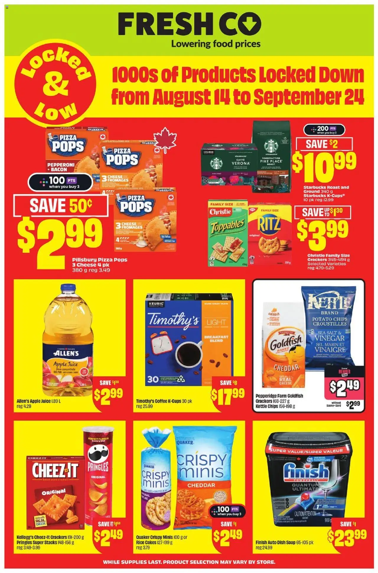 FreshCo flyer valid from Aug 14, 2025 - page number 1