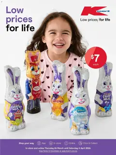 Preview of catalogue Kmart catalogue Easter from shop Kmart valid 26/03/2026