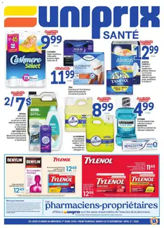 Un aperçu du dépliant Uniprix - Uniprix Sante du magasin Uniprix est valide à partir 26 mars 2026