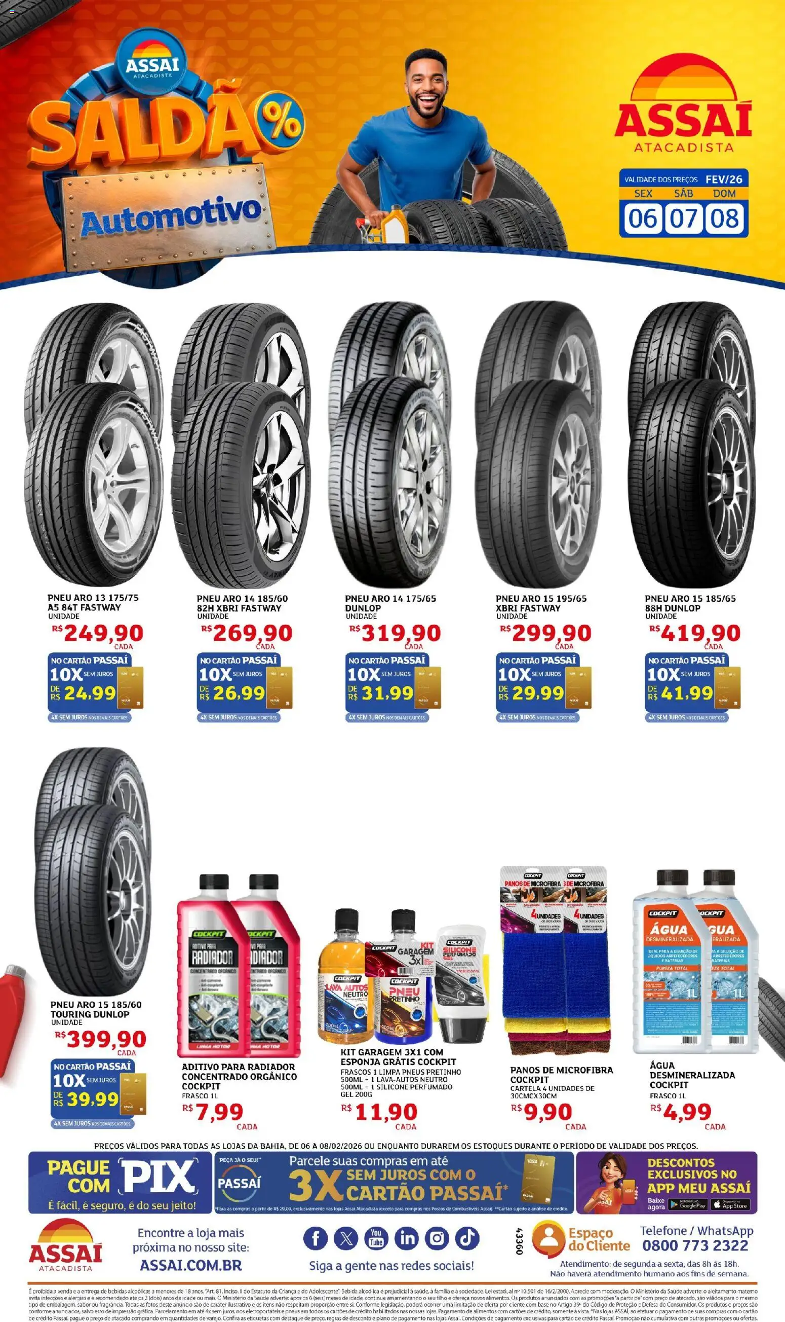 Pré-Visualização do folheto "Encarte - BA" da loja Assaí Atacadista válido a partir de 06/02/2026