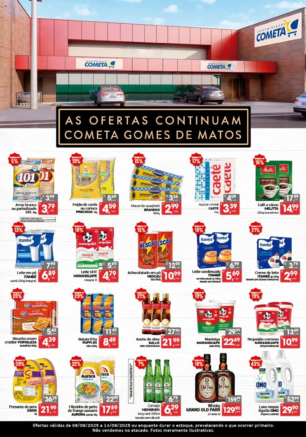 Cometa Supermercados folheto "Ofertas Gomes de Matos" válido a partir de 08/09/2025 - número de página 1