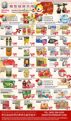 Un aperçu du dépliant Oceans weekly flyer - Grant’s Foodmart du magasin Oceans est valide à partir 27 févr. 2026
