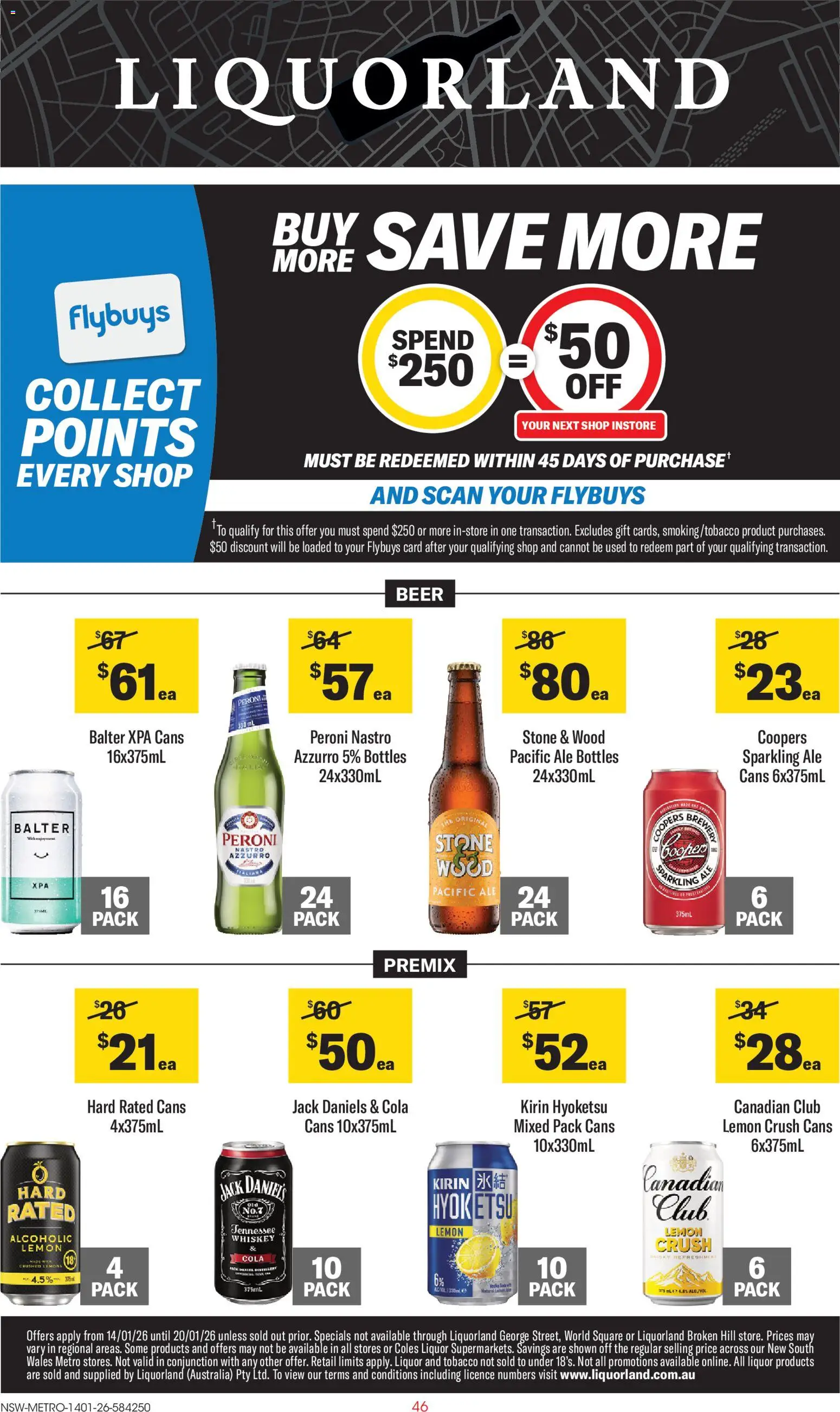 Preview of catalogue Catalogue from shop Liquorland valid 14/01/2026