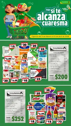 Vista previa las ofertas de la tienda Bodega Aurrerá - Folleto Aquí sí te alcanza para la cuaresma desde el 11/02/2026 