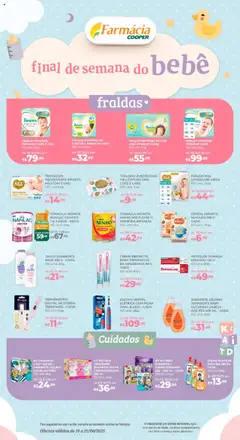 Pré-Visualização do folheto "Ofertas Farmácia Fim de semana do bebê" da loja Cooper válido a partir de 19/09/2025