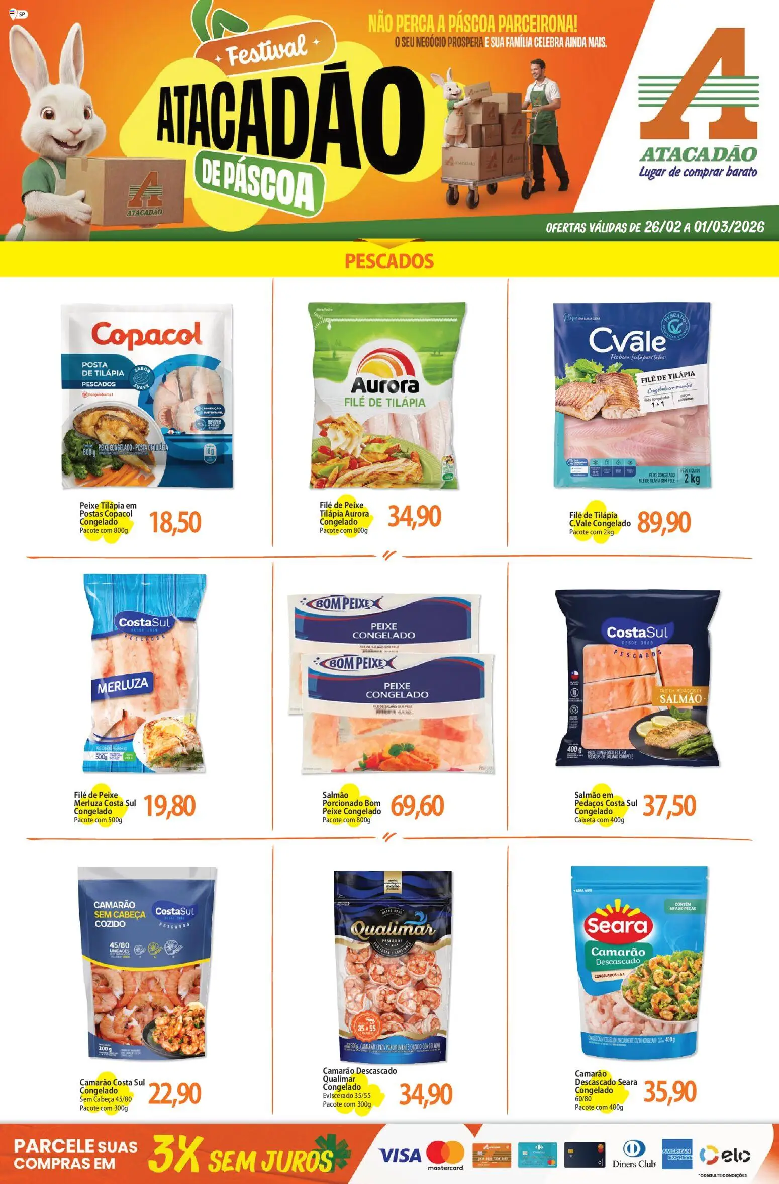 Pré-Visualização do folheto "Ofertas - SP" da loja Atacadão válido a partir de 26/02/2026