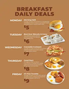 Ad Preview of HyVee Breakfast Daily Deals from 08/11/2025