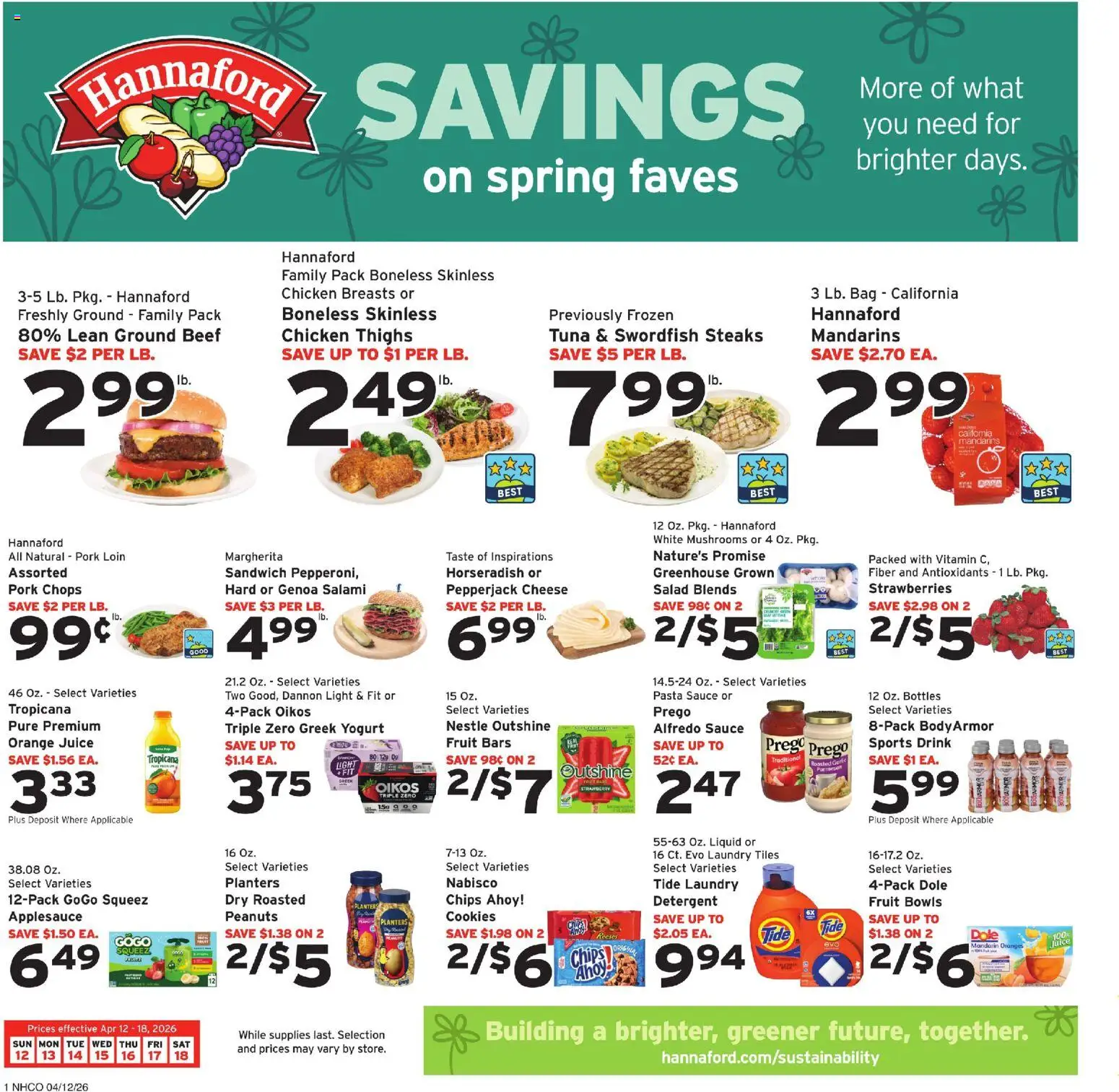 Ad Preview of Hannaford Hannaford Weekly Ad from 04/12/2026