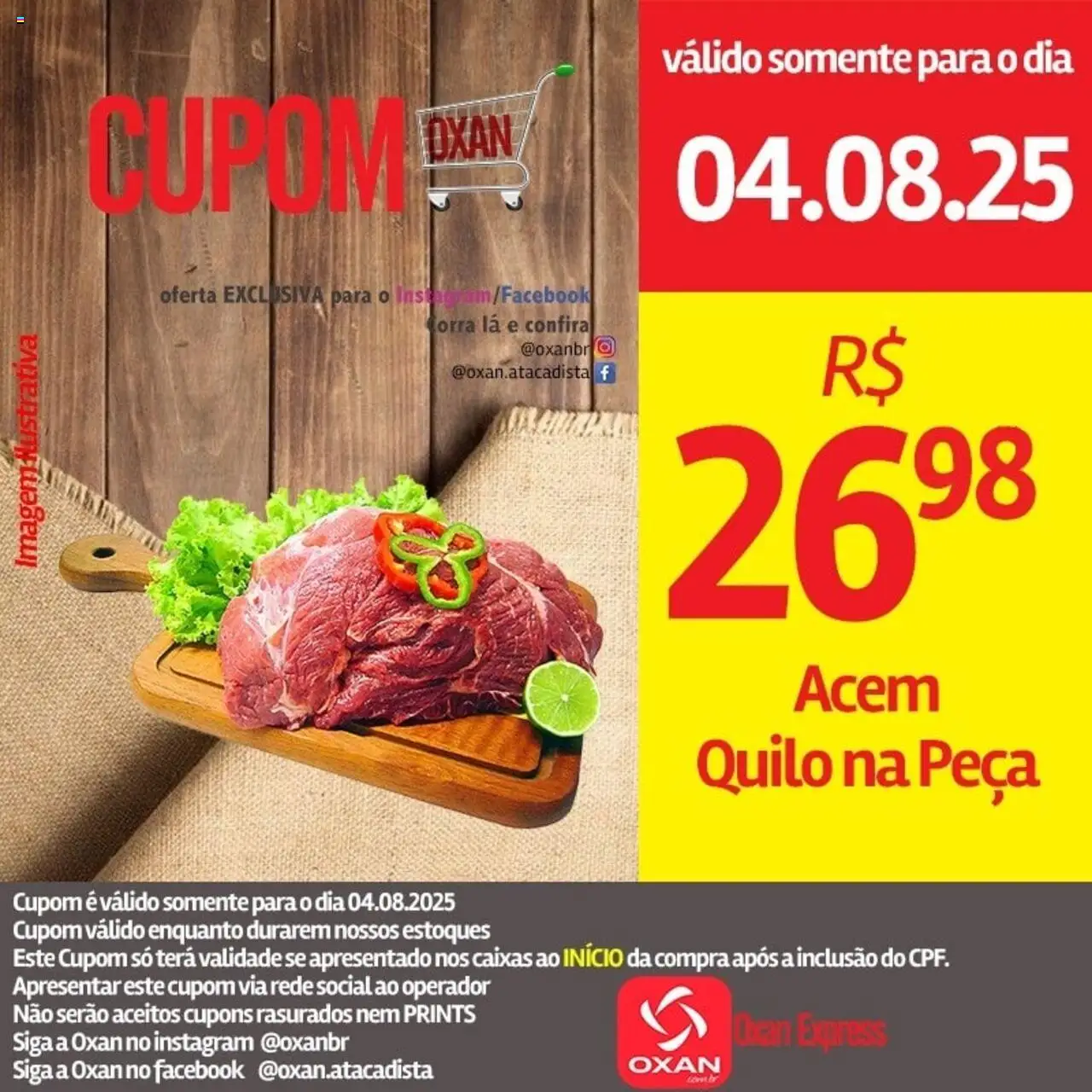 Oxan Atacadista folheto "Ofertas da semana" válido a partir de 04/08/2025 - número de página 1