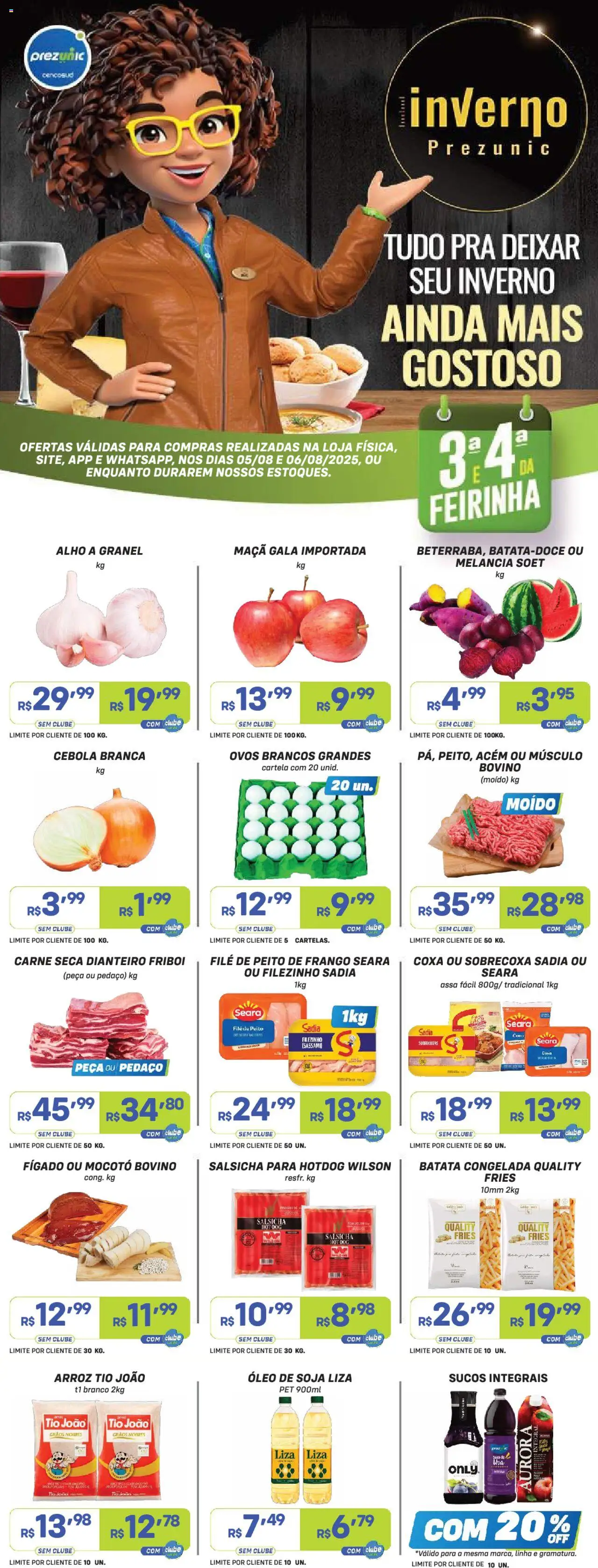 Prezunic folheto "Encarte" válido a partir de 05/08/2025 - número de página 1