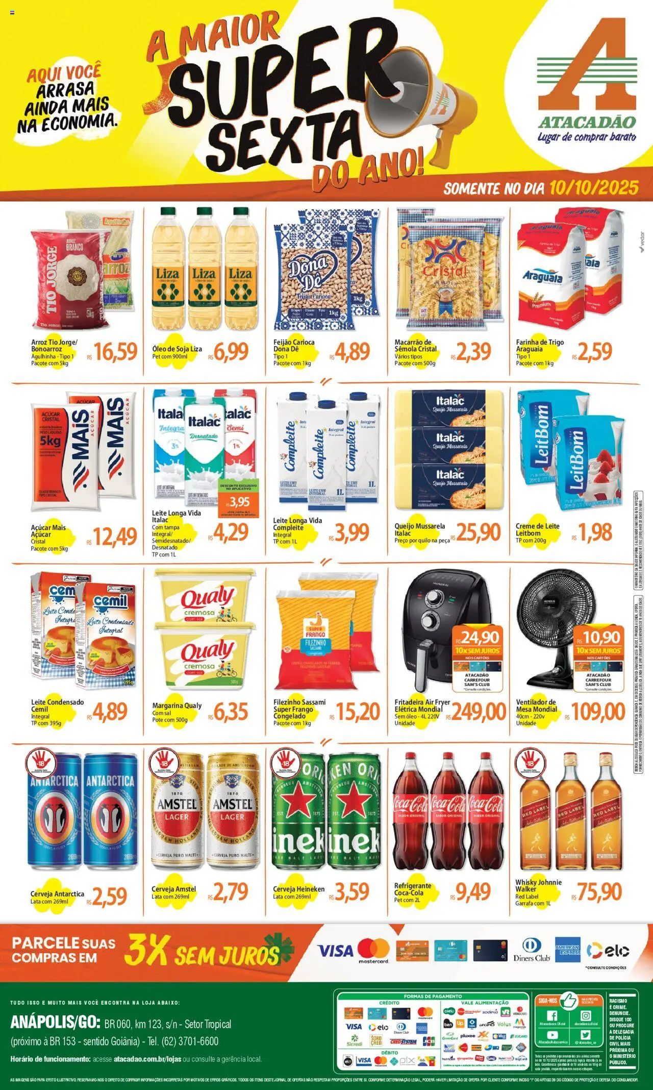 Atacadão folheto "Ofertas - GO" válido a partir de 10/10/2025 - número de página 1