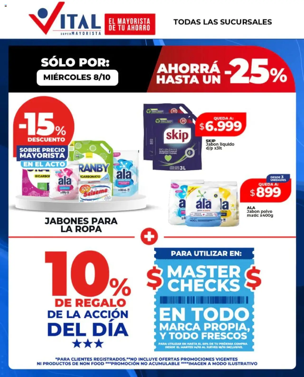 Vista previa del folleto de la tienda Vital válido desde el 08/10/2025 - Ropa, Sobre, Jabón, Jabón líquido, Polvo