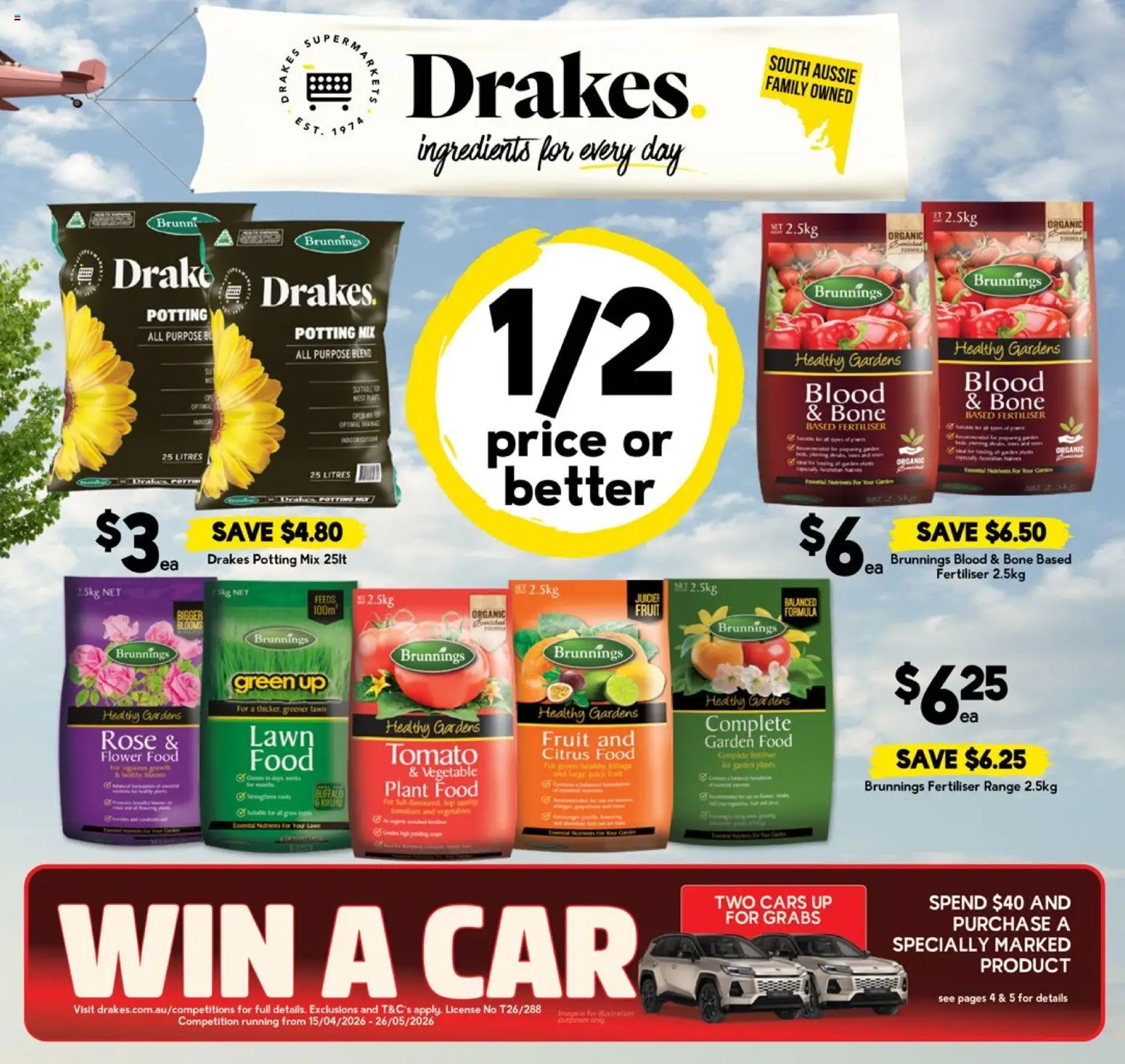 Preview of catalogue Drakes catalogue SA from shop Drakes valid 15/04/2026 - Fur, Ingredients, Plant, Vegetables, Tomato, Fruit, Citrus, Organic fruit