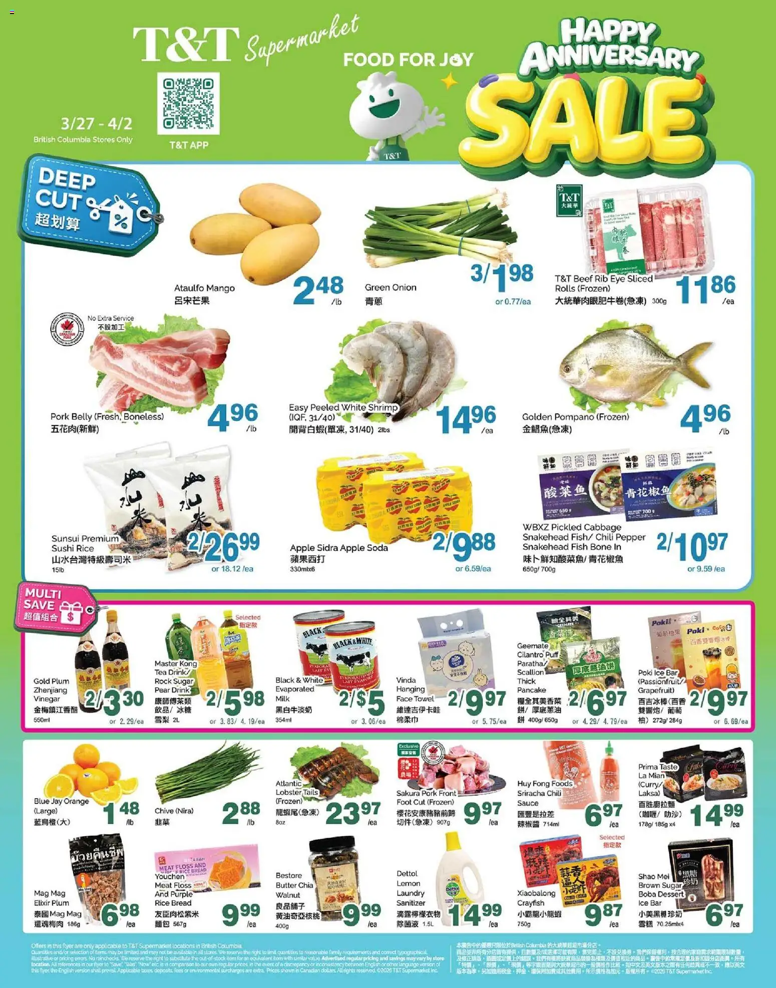 Preview of leaflet T&T Supermarket weekly flyer - BC from shop T&T Supermarket is valid from Mar 27, 2026