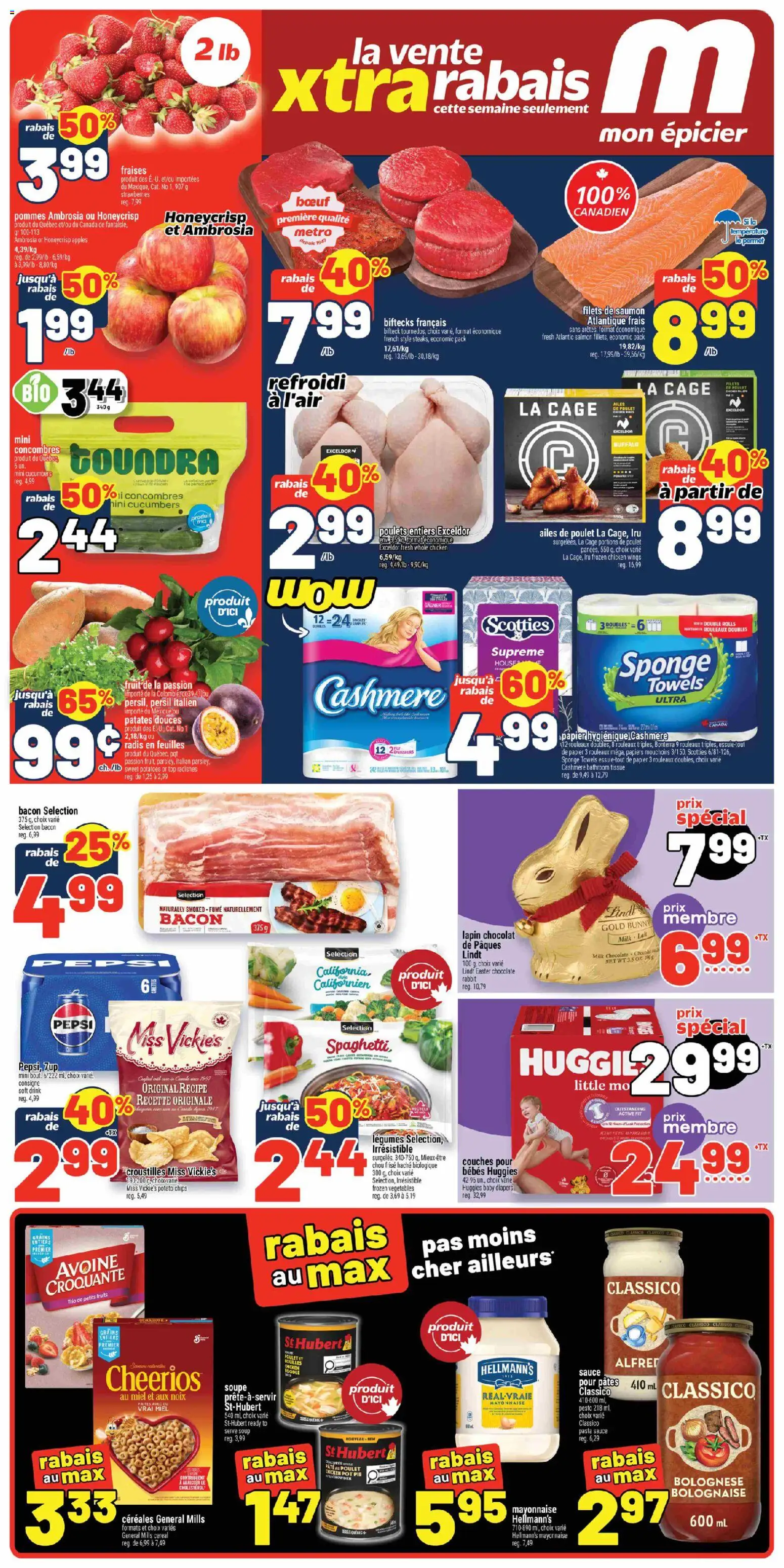 Preview of leaflet Metro circulaire - Pickering from shop Metro is valid from Mar 12, 2026