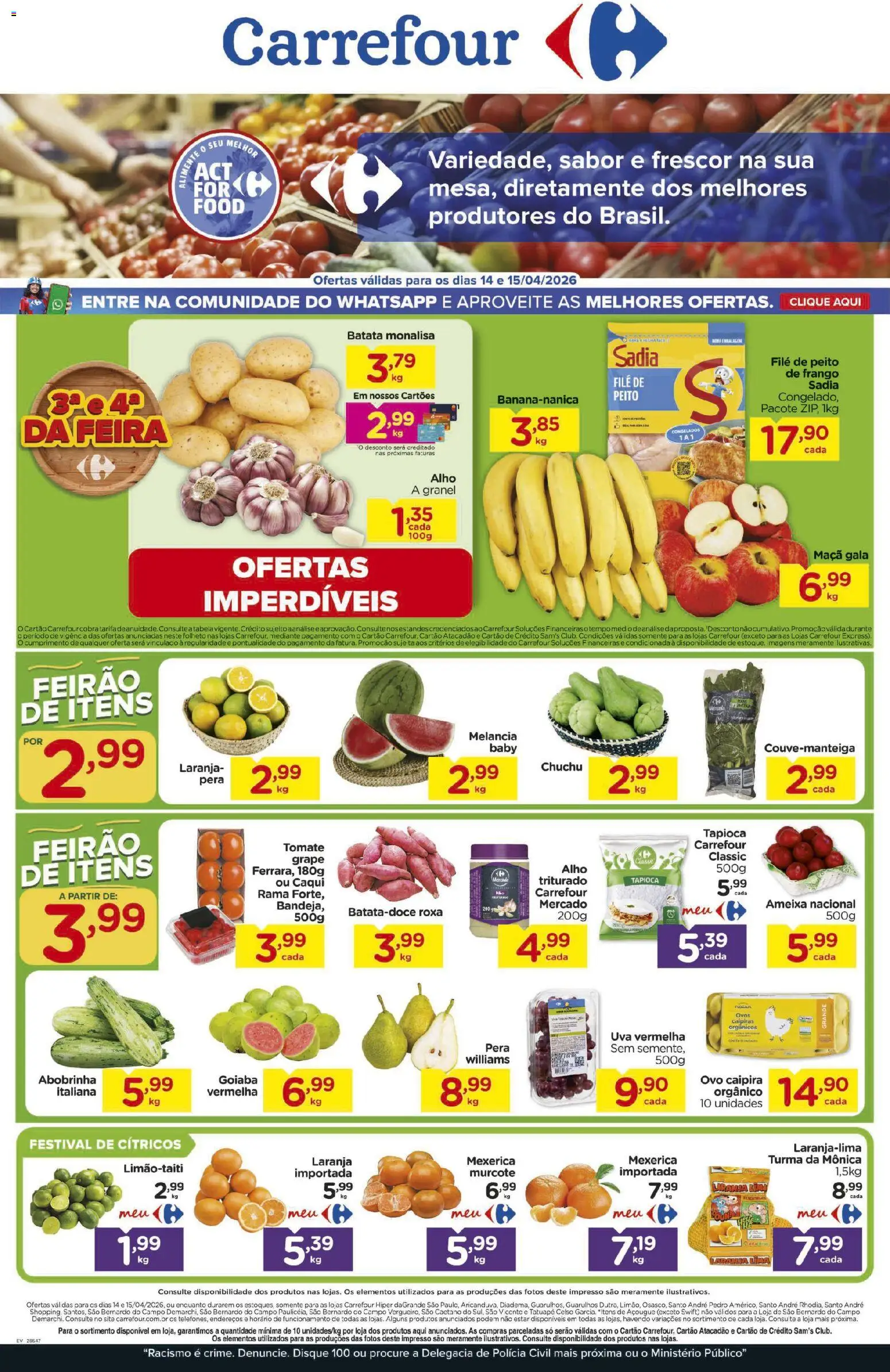 Pré-Visualização do folheto "Carrefour ofertas Feira" da loja Carrefour válido a partir de 14/04/2026