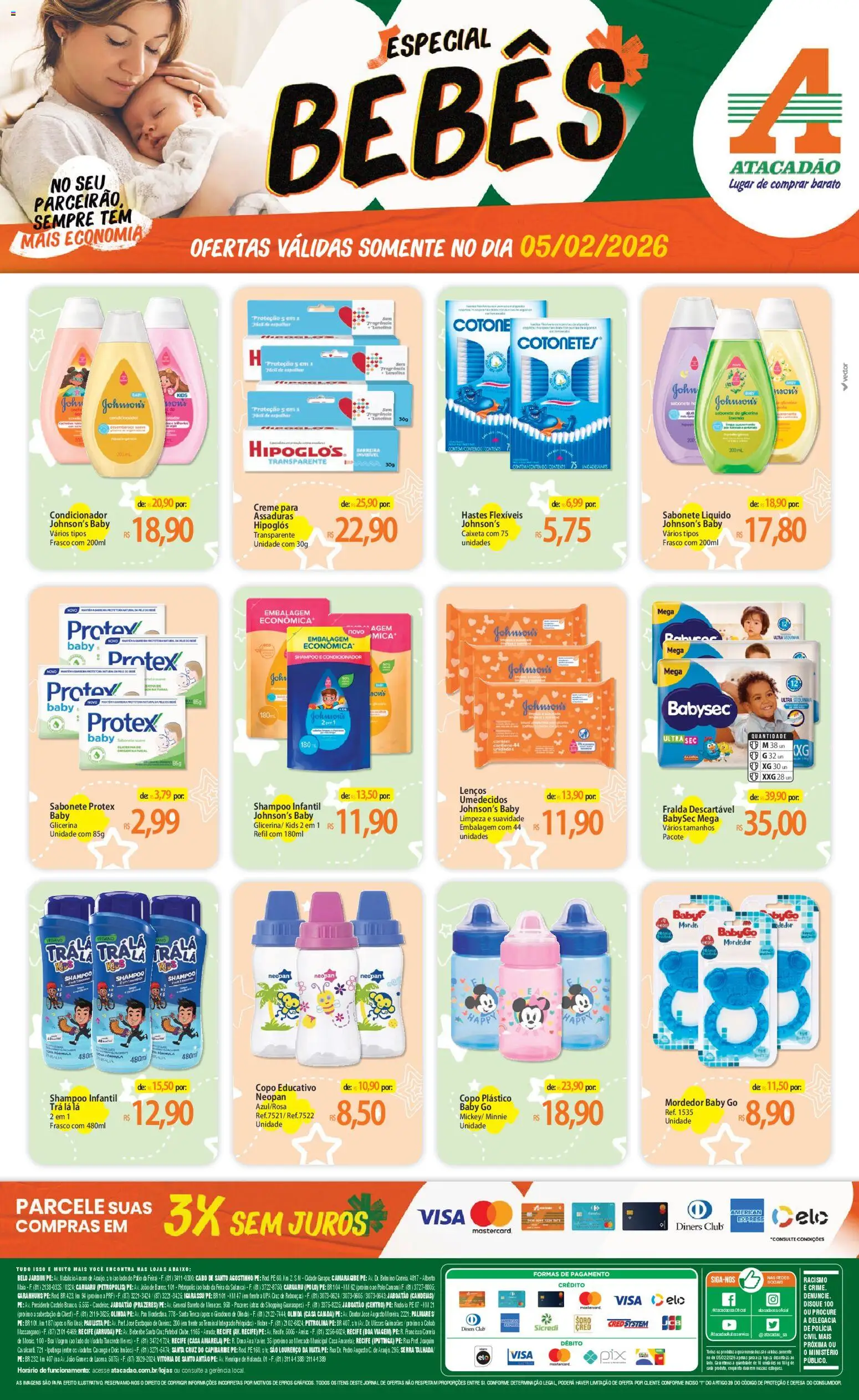 Pré-Visualização do folheto "Ofertas - PE" da loja Atacadão válido a partir de 05/02/2026