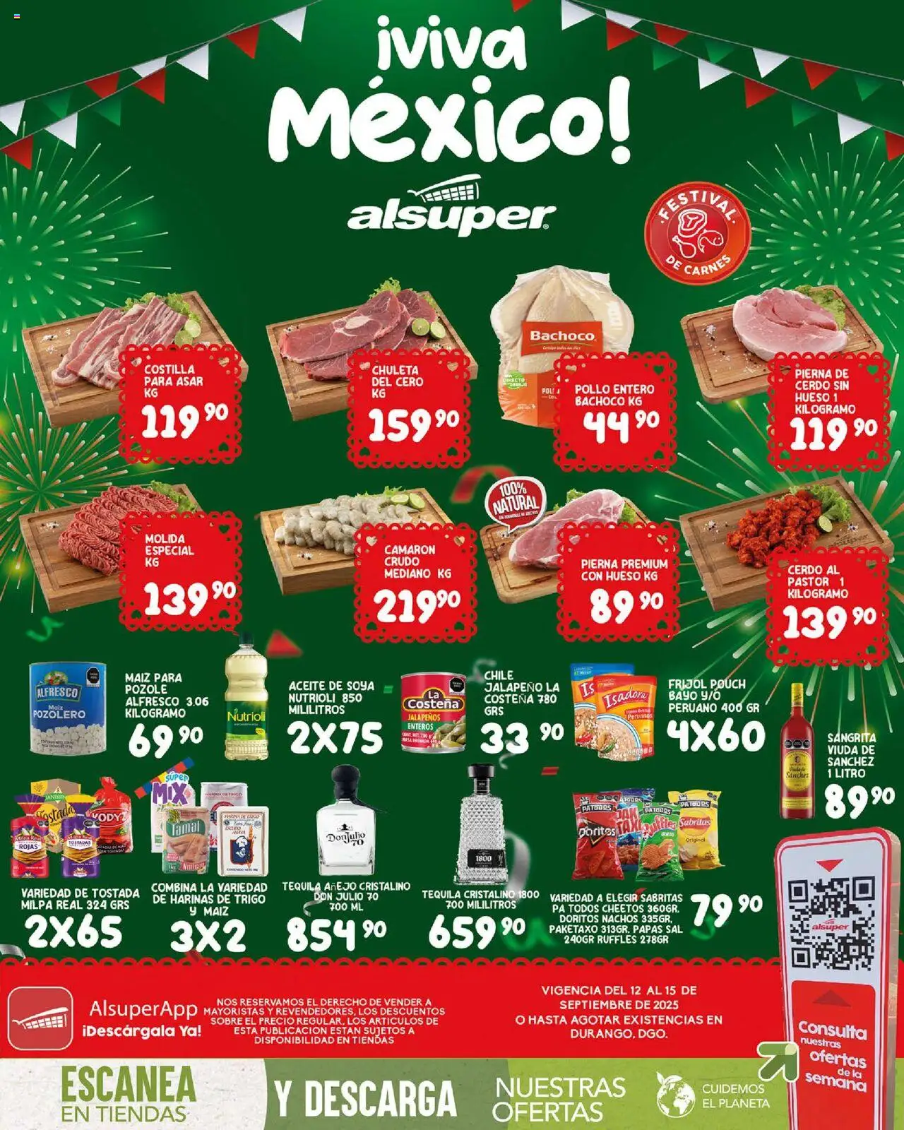 Folleto - Durango Alsuper y sus promociones válidas desde el 12/09/2025 - Número de página 1