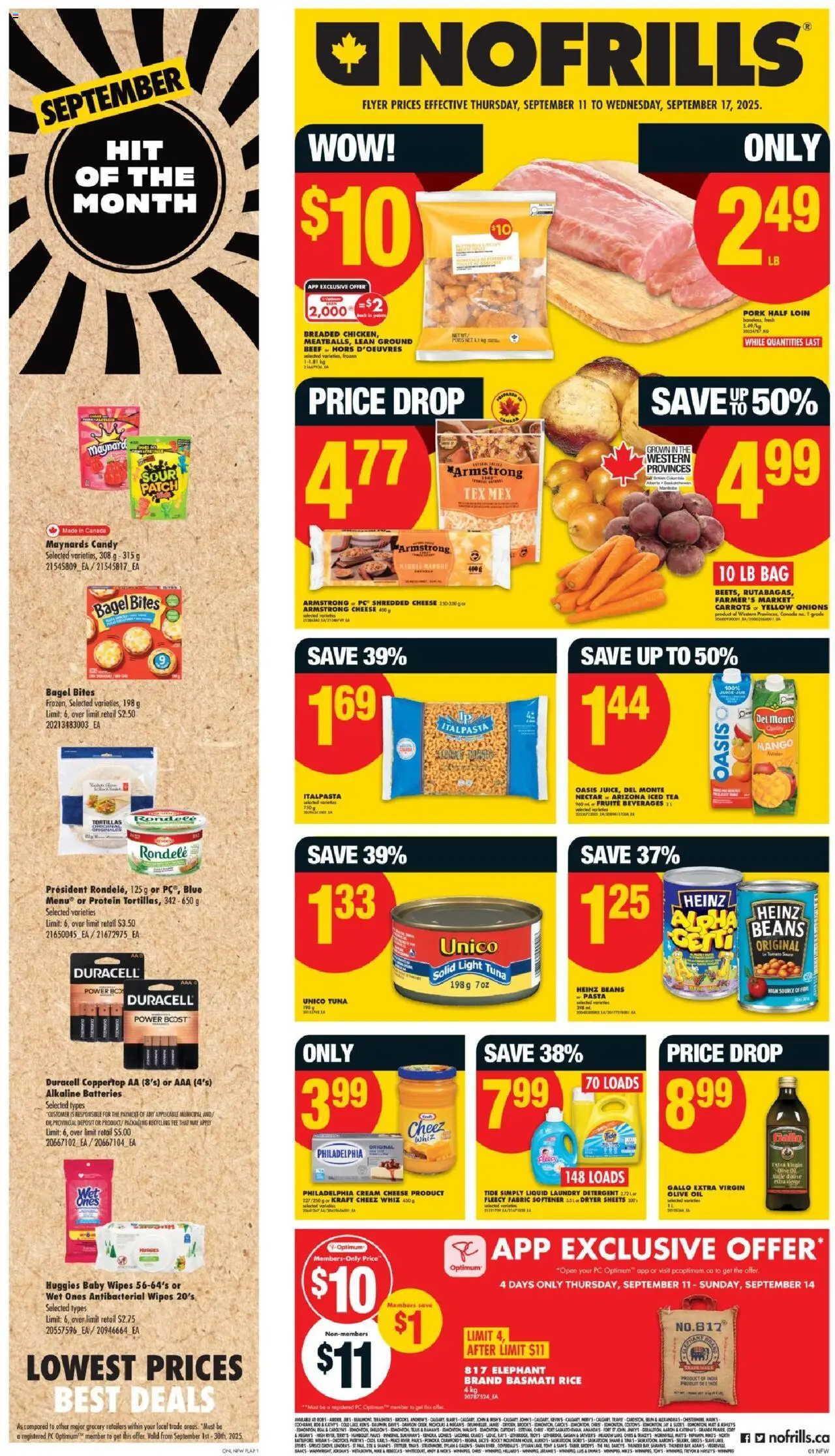 No Frills flyer valid from Sep 11, 2025 - page number 1