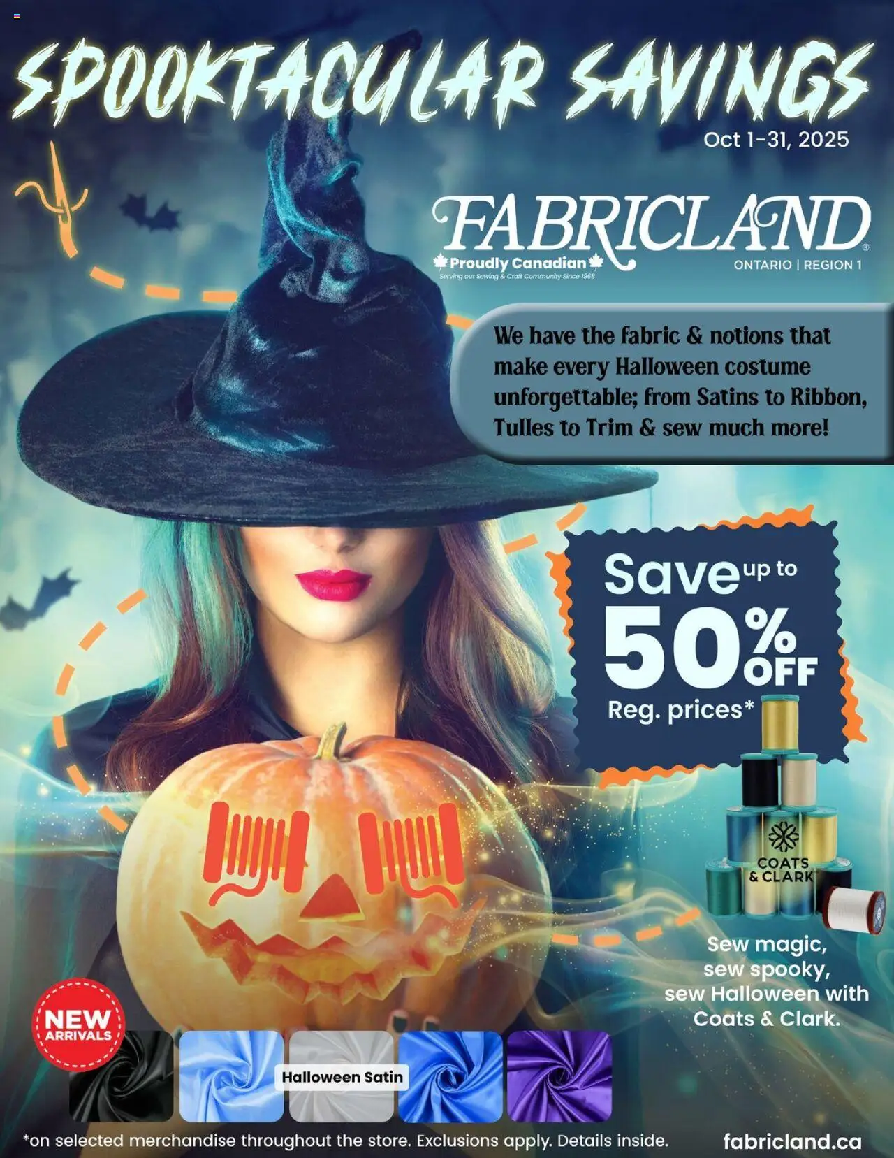 Fabricland flyer valid from Oct 01, 2025 - page number 1