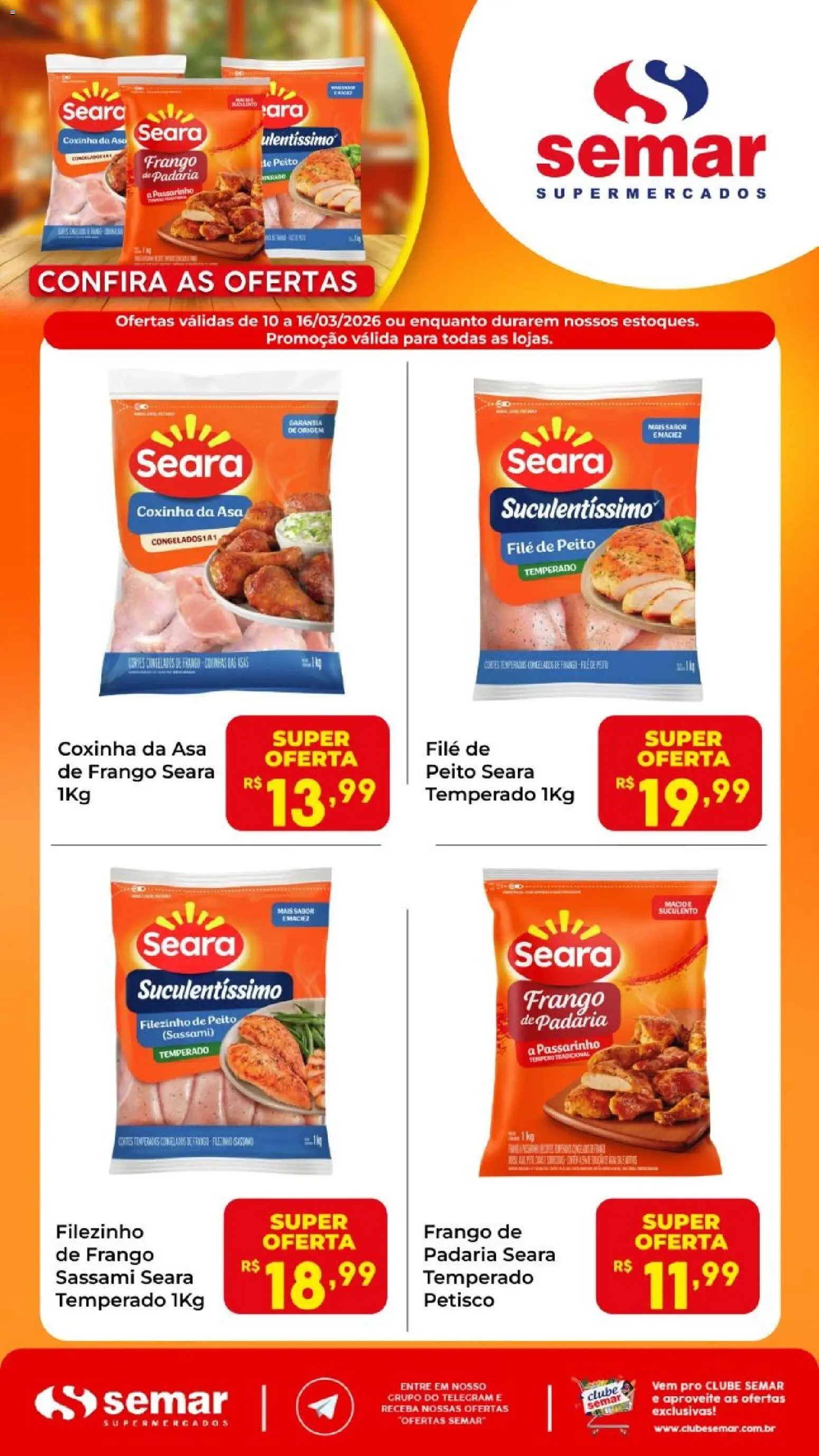 Pré-Visualização do folheto "Semar Supermercado ofertas Seara " da loja Semar Supermercado válido a partir de 10/03/2026