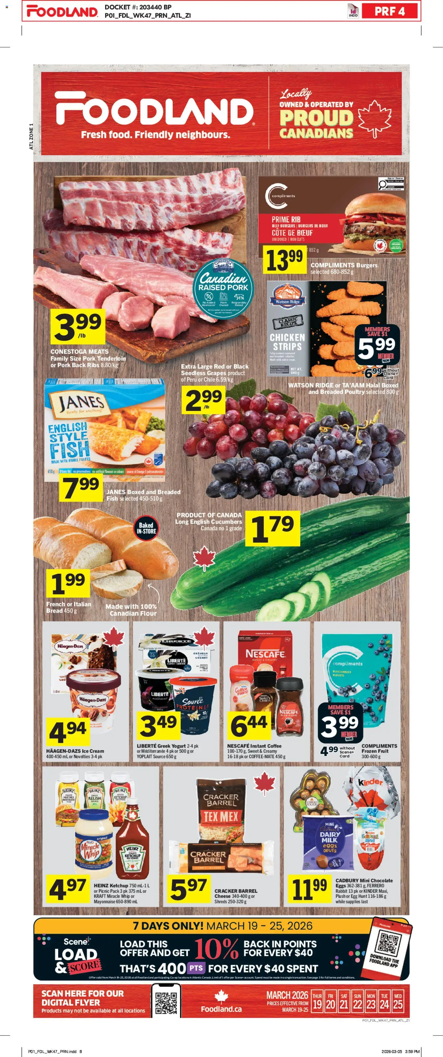 Preview of leaflet Weekly Flyer - NS from shop Foodland is valid from Mar 19, 2026
