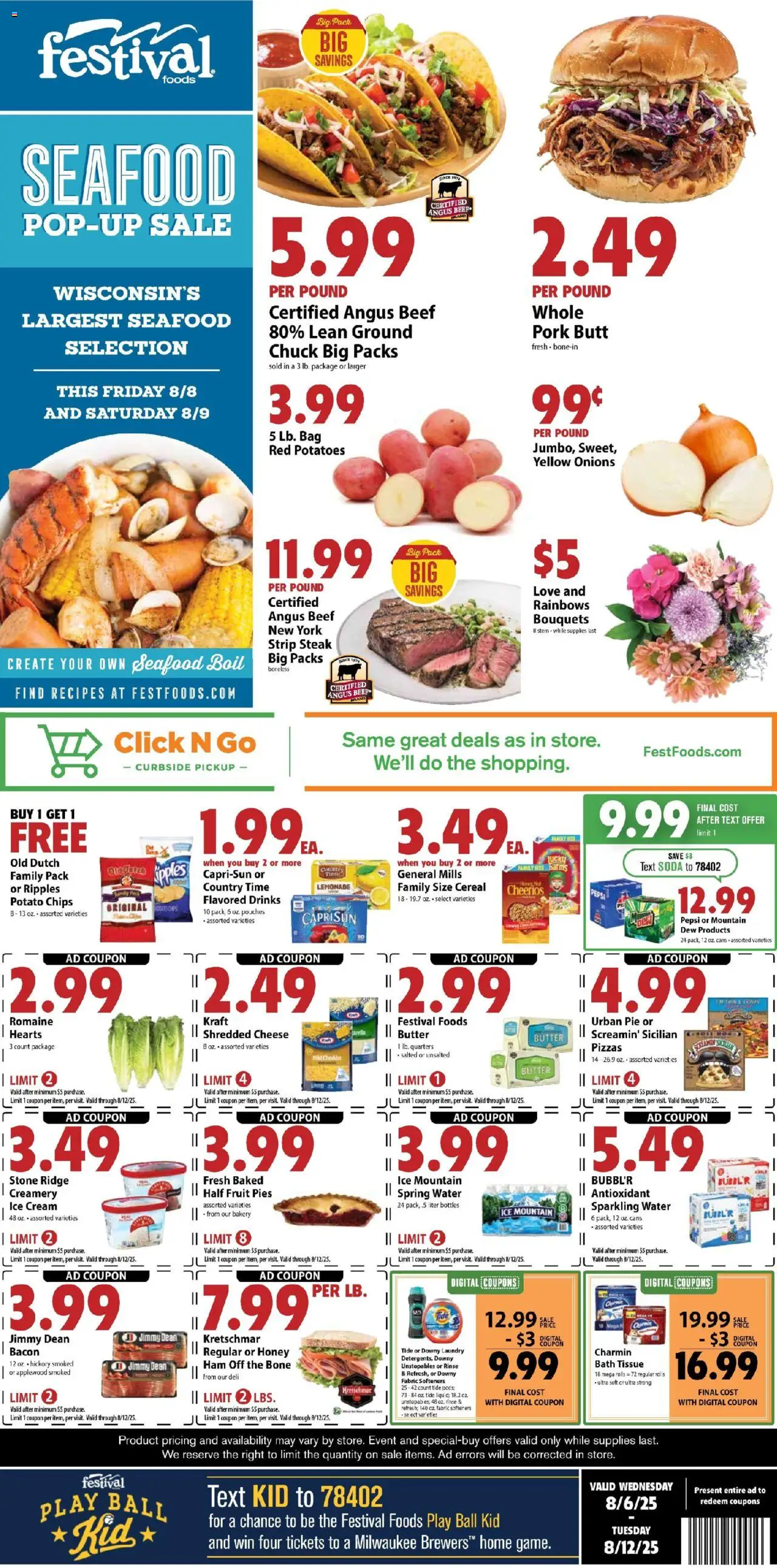 Festival Foods Weekly Ad from 08/06/2025 - Flyer - Page number 1