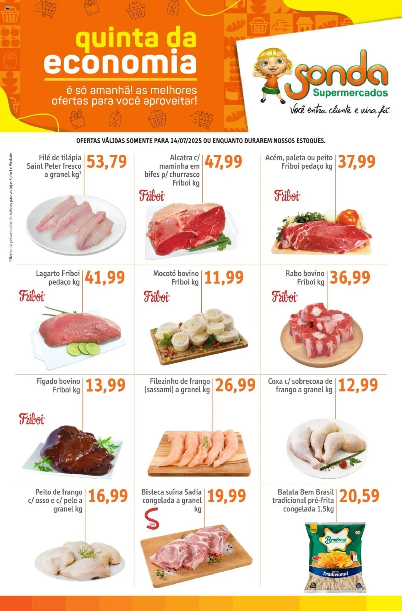Sonda folheto "Ofertas Quinta da Economia" válido a partir de 24/07/2025 - número de página 1