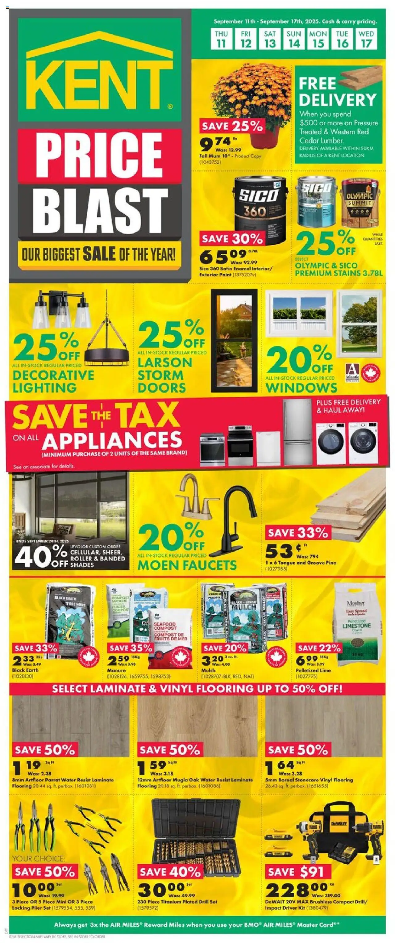 Kent flyer valid from Sep 11, 2025 - page number 1