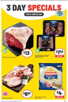 Preview of catalogue 3 Day Specials WA from shop IGA valid 23/01/2026