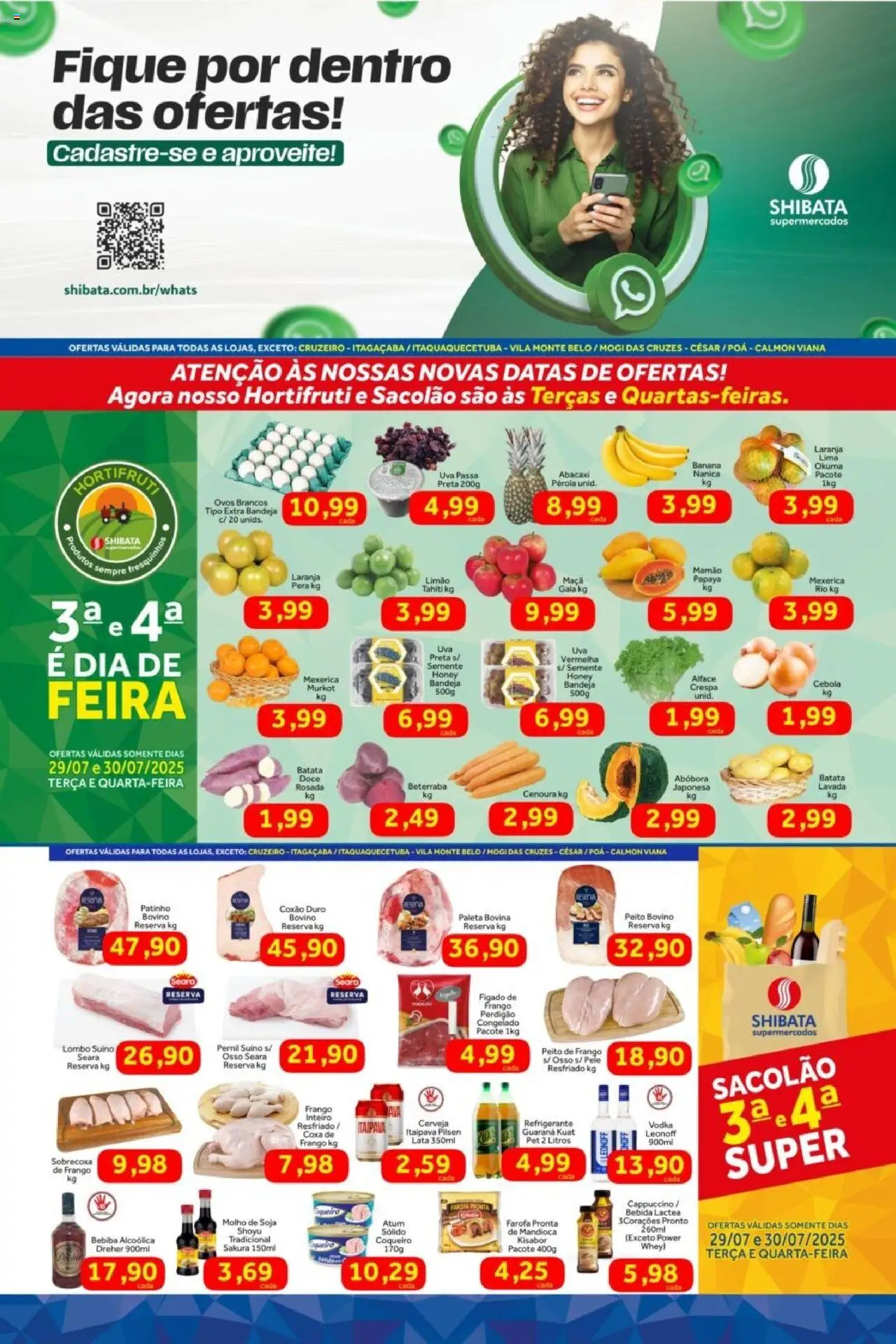 Shibata folheto "Ofertas da semana" válido a partir de 29/07/2025 - número de página 1