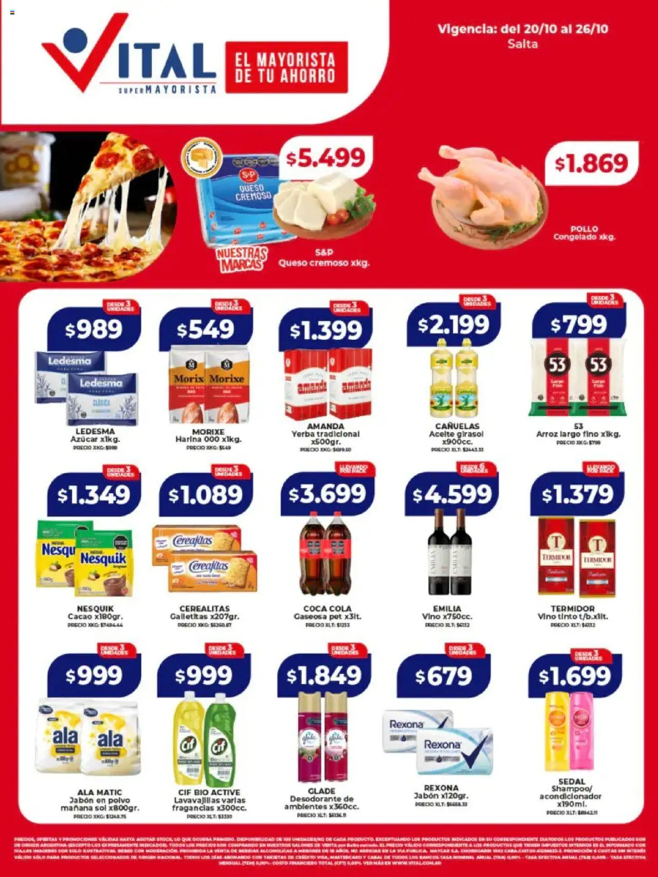 Vital Ofertas - Salta del 20/10/2025 >> Catálogo