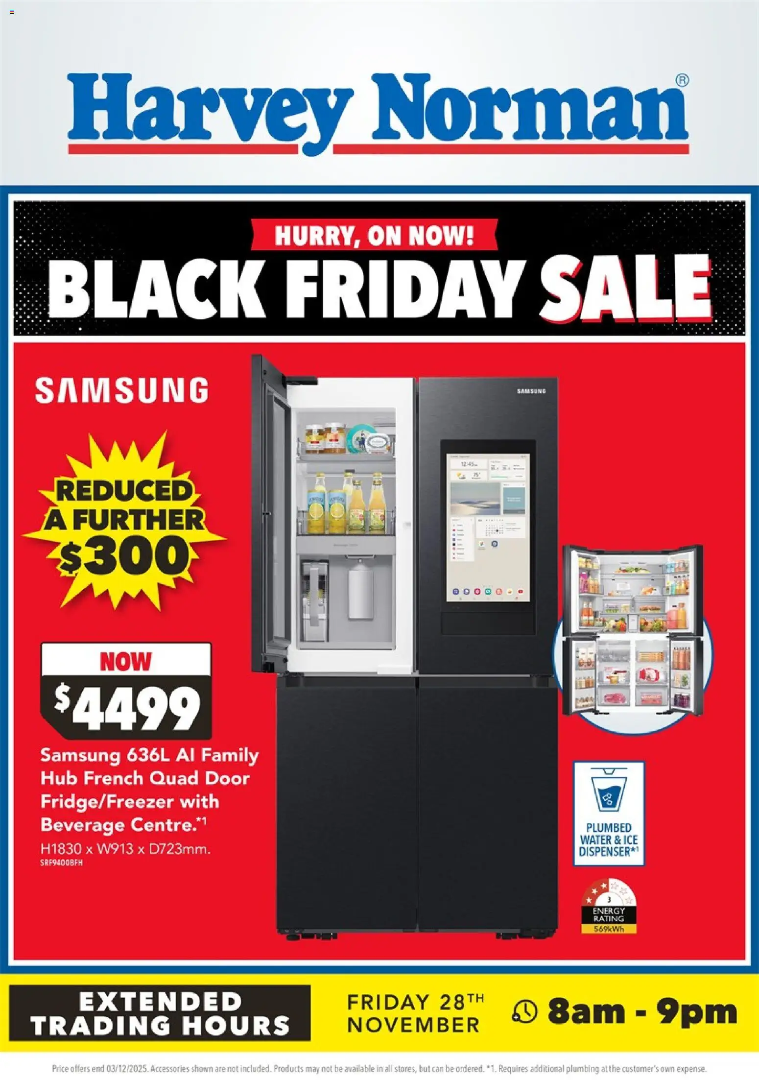 Preview of catalogue Black Friday from shop Harvey Norman valid 27 Nov 2025