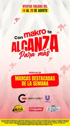 Vista previa del folleto de la tienda Makro válido desde el 14/08/2025 