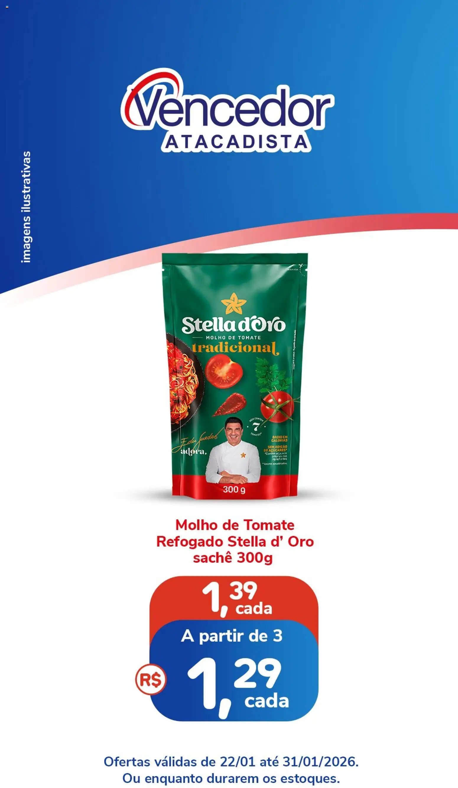 Pré-Visualização do folheto "Ofertas da semana" da loja Vencedor Atacadista válido a partir de 22/01/2026