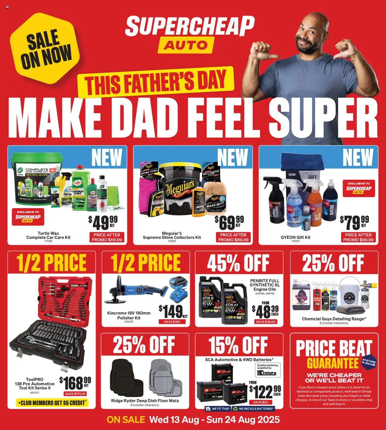 Supercheap Auto catalogue valid from 13/08/2025 - page 1