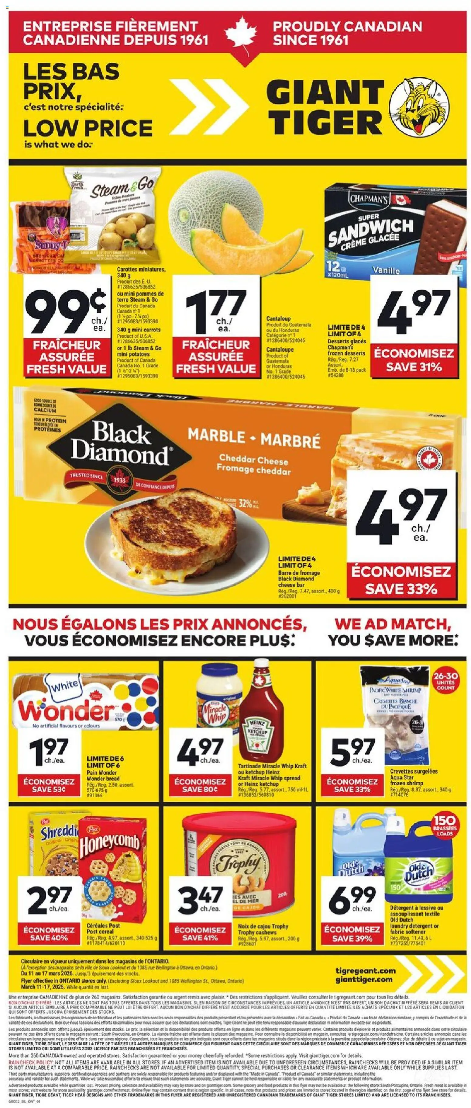 Preview of leaflet Circulaire from shop Giant Tiger is valid from Mar 11, 2026