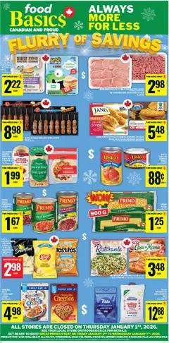 Preview of leaflet Ancaster from shop Food Basics is valid from Jan 01, 2026