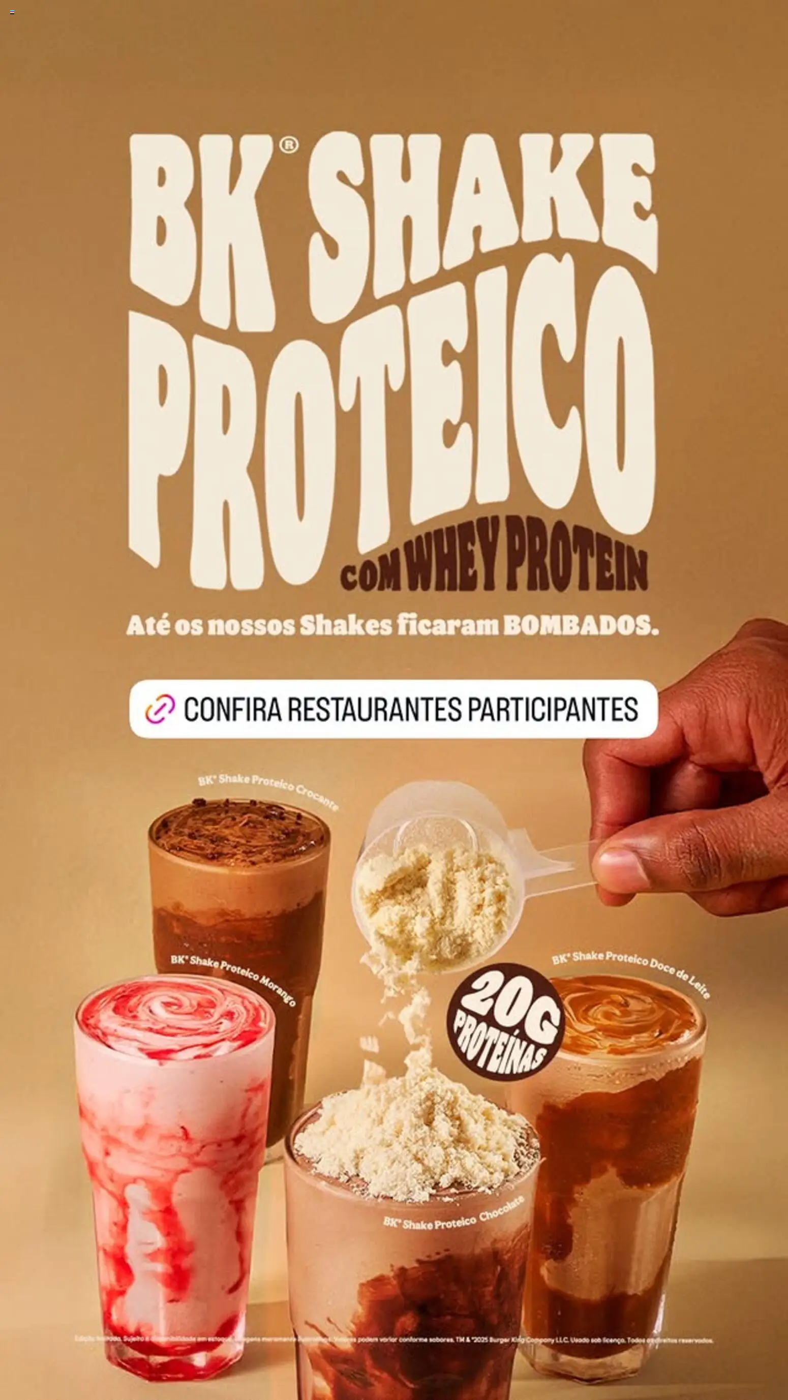 Pré-Visualização do folheto "Ofertas atuais" da loja Burger King válido a partir de 07/01/2026
