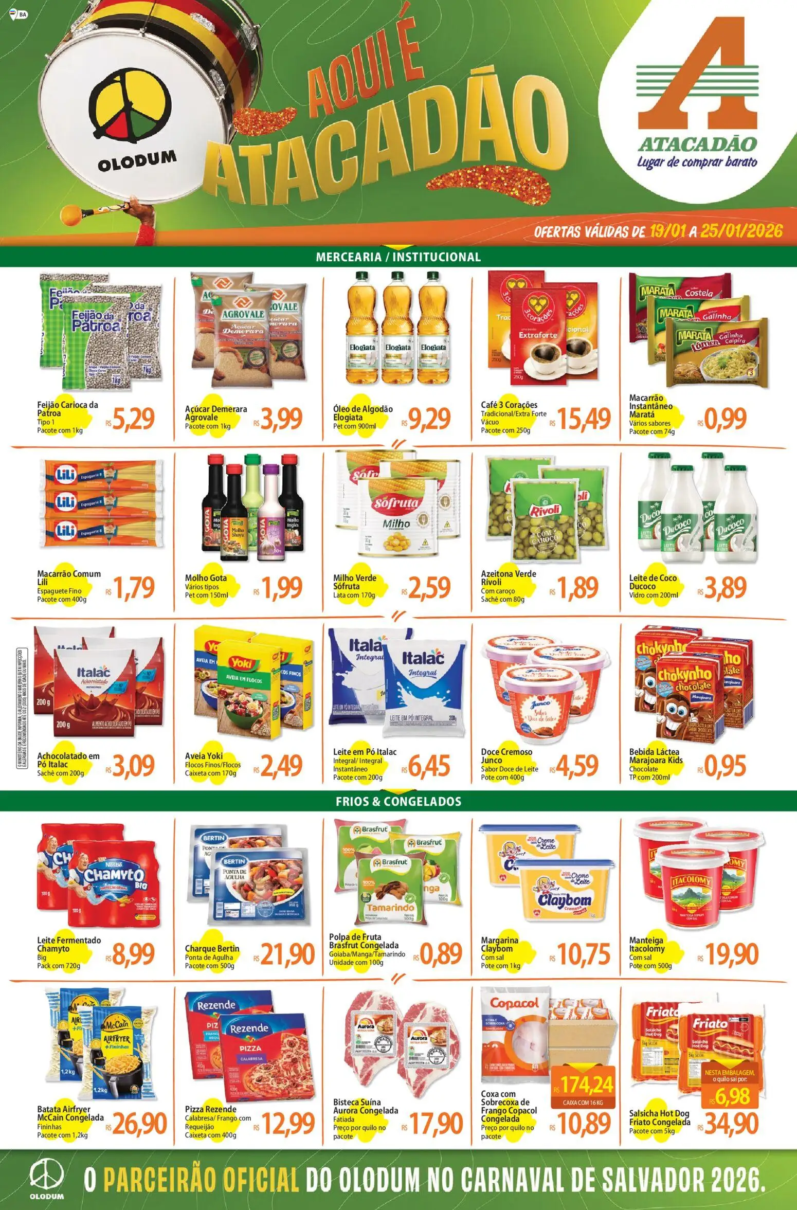 Pré-Visualização do folheto "Ofertas - BA" da loja Atacadão válido a partir de 19/01/2026