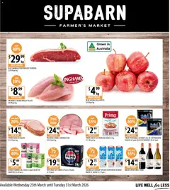 Preview of catalogue Supabarn catalogue from shop Supabarn valid 25/03/2026