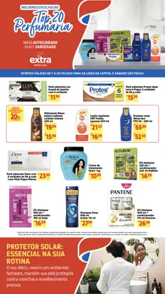 Pré-Visualização do folheto "Ofertas de Mercado Perfumaria" da loja Extra válido a partir de 07/10/2025